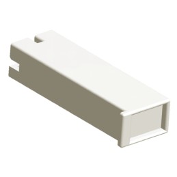 200 pcs - 172074-1 TE Connectivity, Positive Lock .187 Mk II 1 Way Nylon Crimp Terminal Housing, 6.35mm Tab Size, Natural