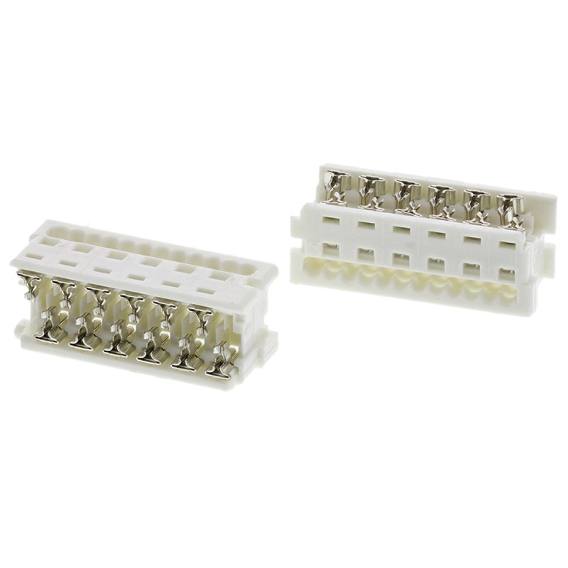 20 pcs - 90327-0312 Molex 12-Way IDC Connector Socket for Cable Mount, 2-Row