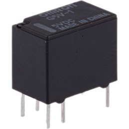 1 pcs - Omron PCB Mount Signal Relay, 5V dc Coil, 2A Switching Current, SPDT