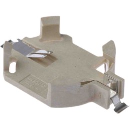 10 pcs - 796136-1 TE Connectivity CR2032 Battery Holder, Leaf Spring Contact
