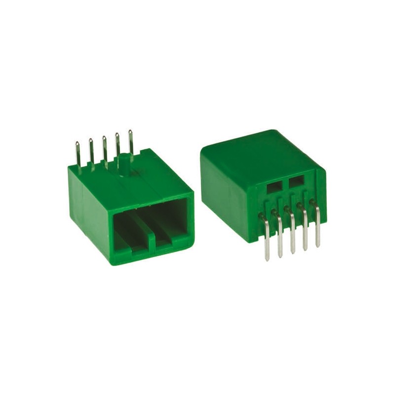 10 pcs - IL-AG5-6P-S3L2 JAE IL-AG5 Series Right Angle Through Hole PCB Header, 6 Contact(s), 2.5mm Pitch, 1 Row(s), Shrouded
