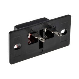 10 pcs - RS PRO Panel Mount Speaker Terminal Socket, 2 Way, 3A, Quick Connect Termination