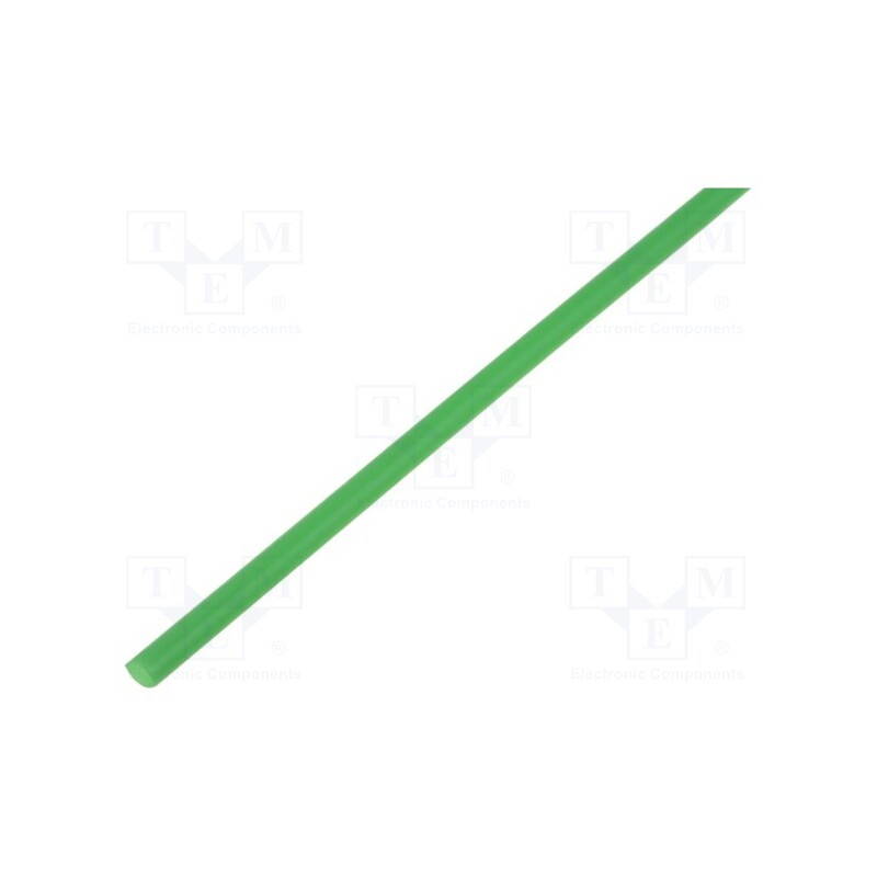 20 pcs : RC2.4/1.2 GR -AS - Heat shrink sleeve, 2.4mm, L: 1m, 2: 1, green, Temp: -55÷125°C