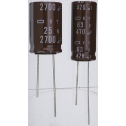 20 pcs - EKY-250ELL102MJ30S Nippon Chemi-Con 1000μF Electrolytic Capacitor 25V dc, Through Hole - EKY-250ELL102MJ30S