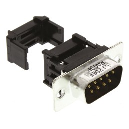 10 pcs - L17DEFRA09P Amphenol DFR 9 Way Right Angle Cable Mount D-sub Connector Plug, 2.74mm Pitch