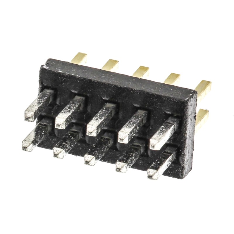 10 pcs - M50-3500542 HARWIN Archer M50 Series Straight Through Hole Pin Header, 10 Contact(s), 1.27mm Pitch, 2 Row(s), Unshroude