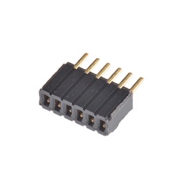 1 pcs - Samtec Straight Through Hole Mount PCB Socket, 6-Contact, 1-Row, 1.27mm Pitch, Solder Termination