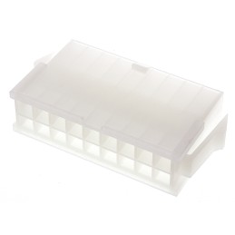 20 pcs - 39-01-2181 Molex, Mini-Fit Jr Male Connector Housing, 4.2mm Pitch, 18 Way, 2 Row