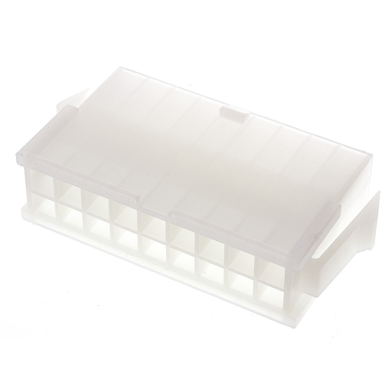 20 pcs - 39-01-2181 Molex, Mini-Fit Jr Male Connector Housing, 4.2mm Pitch, 18 Way, 2 Row