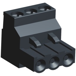 10 pcs - 796635-3 TE Connectivity 5.08mm Pitch 3 Way Pluggable Terminal Block, Plug, Cable Mount, Screw Termination