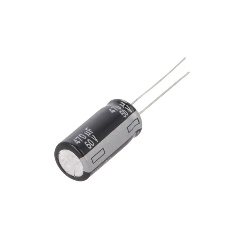 20 pcs - ECA1HHG471B Panasonic 470μF Aluminium Electrolytic Capacitor 50V dc, Radial, Through Hole - ECA1HHG471B