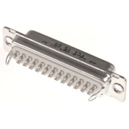 10 pcs - DB25S064HTLF Amphenol FCI 25 Way Panel Mount D-sub Connector Socket, 2.76mm Pitch