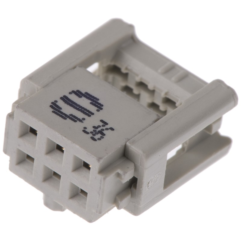 10 pcs - 9185067813 HARTING 6-Way IDC Connector Socket for Cable Mount, 2-Row