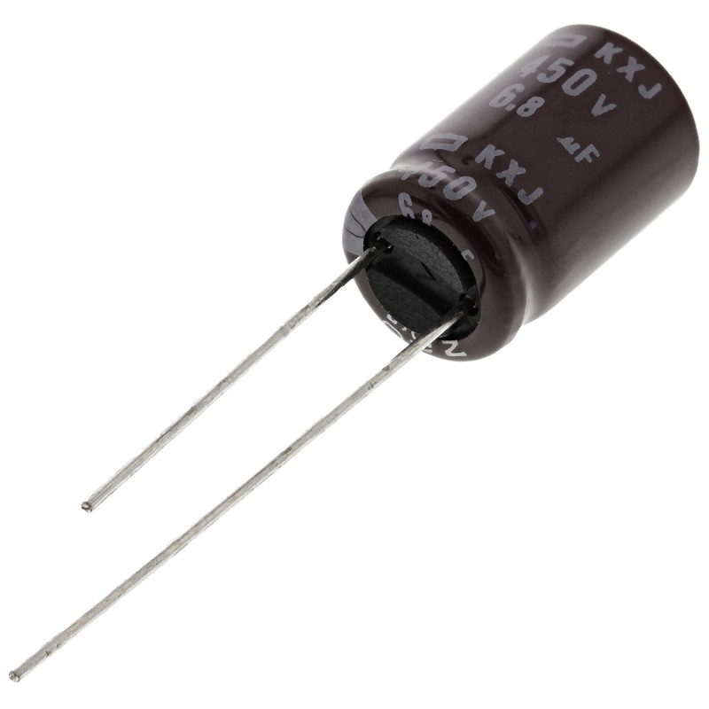 20 pcs - EKXJ451ELL6R8MJ16S Nippon Chemi-Con 6.8μF Aluminium Electrolytic Capacitor 450V dc, Radial, Through Hole - EKXJ451ELL6R