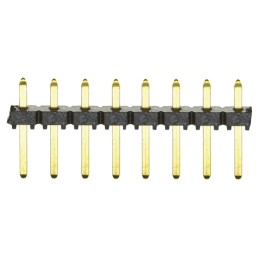10 pcs - TLW-108-05-G-S Samtec TLW Series Straight Through Hole Pin Header, 8 Contact(s), 2.54mm Pitch, 1 Row(s), Unshrouded