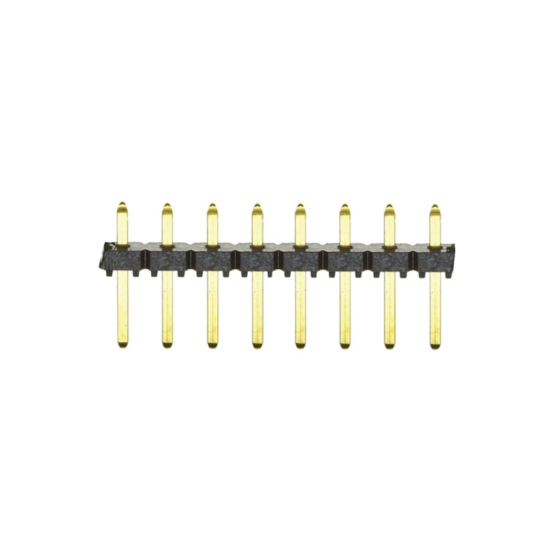 10 pcs - TLW-108-05-G-S Samtec TLW Series Straight Through Hole Pin Header, 8 Contact(s), 2.54mm Pitch, 1 Row(s), Unshrouded