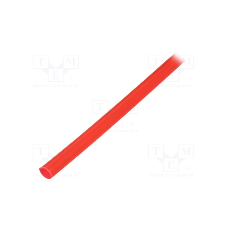 10 m : WRDCC600020001003KD1 - Heat shrink sleeve, thin walled,glued, 3: 1, 6mm, L: 1m, red