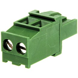 20 pcs - RS PRO 5.08mm Pitch 2 Way Pluggable Terminal Block, Plug, Cable Mount, Screw Termination