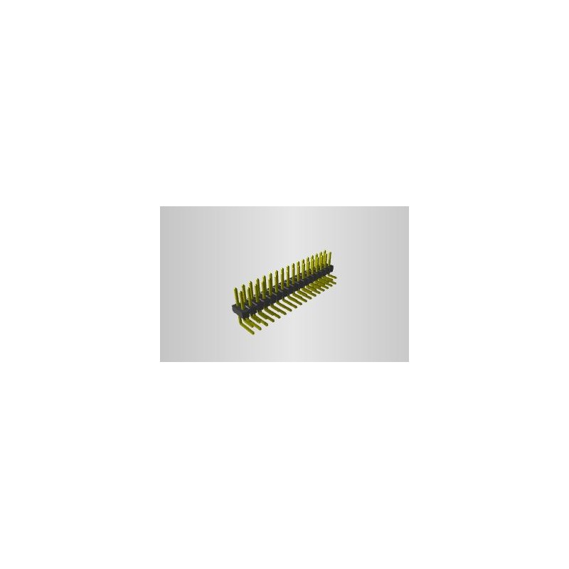 10 pcs - TSW-117-08-G-D-RA Samtec TSW Series Pin Header, 34 Contact(s), 2.54mm Pitch, 2 Row(s), Unshrouded
