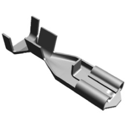 200 pcs - 170326-1 TE Connectivity Positive Lock .187 Mk II Uninsulated Female Spade Connector, Receptacle, 4.75 x 0.51mm Tab Si