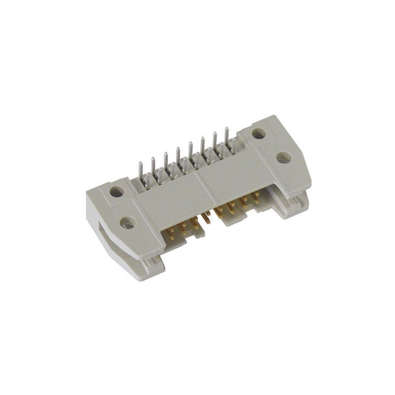 10 pcs - 9185066923 Harting SEK 18 Series Right Angle Through Hole PCB Header, 6 Contact(s), 2.54mm Pitch, 2 Row(s), Shrouded