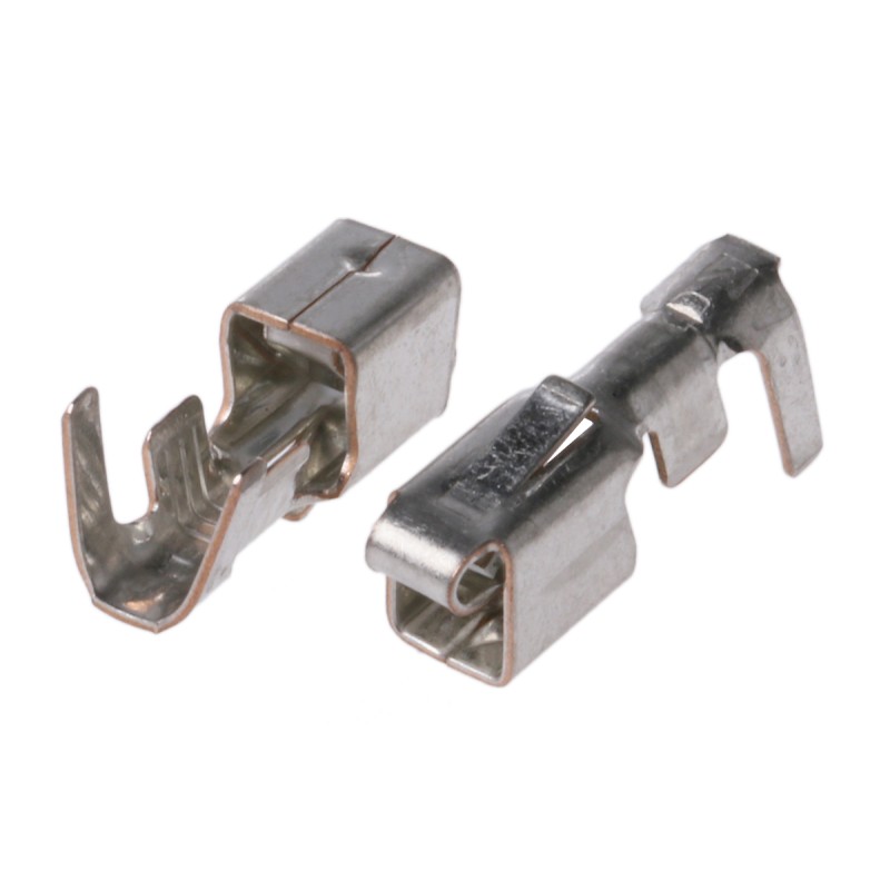 100 pcs - 1318912-1 TE Connectivity Economy Power Series Female Crimp Terminal, 22AWG Min, 18AWG Max