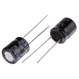 50 pcs - RS PRO 470μF Aluminium Electrolytic Capacitor 16V dc, Radial, Through Hole