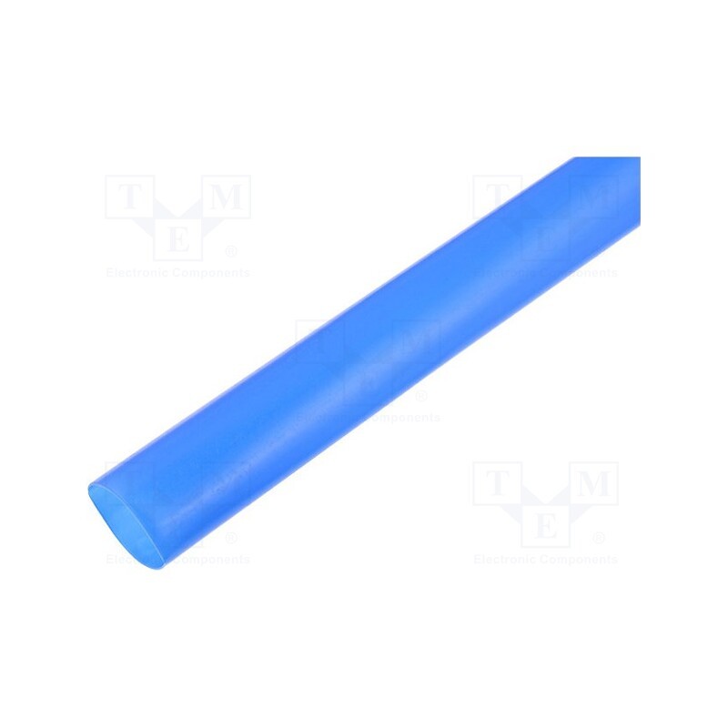 20 m : WRJCC3200160010030E1 - Heat shrink sleeve, glueless, 2: 1, 3.2mm, L: 1m, blue, polyolefine