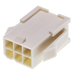 20 pcs - 39-01-2066 Molex, Mini-Fit Jr Male Connector Housing, 4.2mm Pitch, 6 Way, 2 Row
