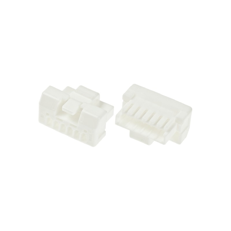 10 pcs - Molex, CLIK-Mate Male Connector Housing, 1.25mm Pitch, 6 Way, 1 Row