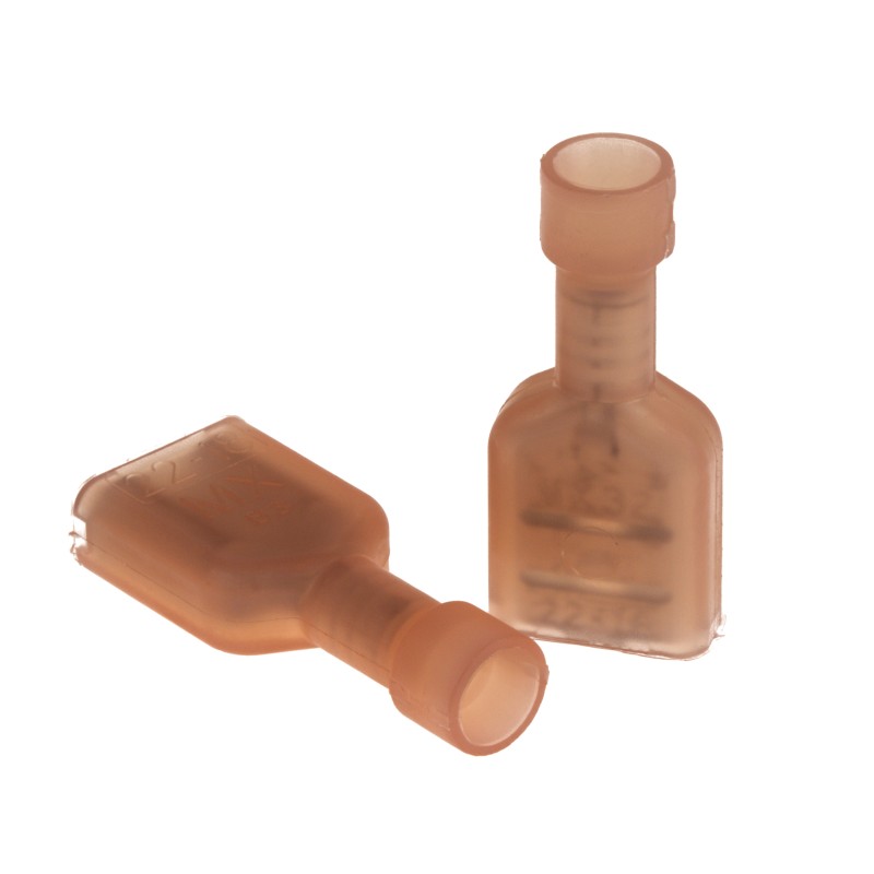 50 pcs - 19003-0001 Molex InsulKrimp 19003 Red Insulated Female Spade Connector, Receptacle, 6.35 x 0.81mm Tab Size