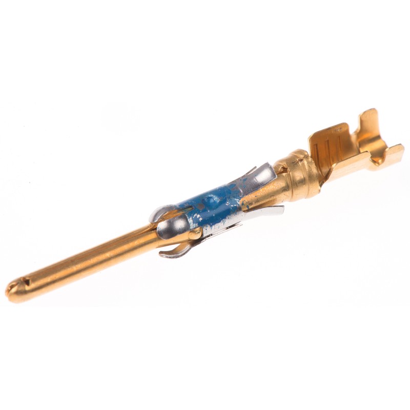 10 pcs - 66099-1 TE Connectivity Type III+ Series Male Crimp Terminal, 18AWG Min, 16AWG Max