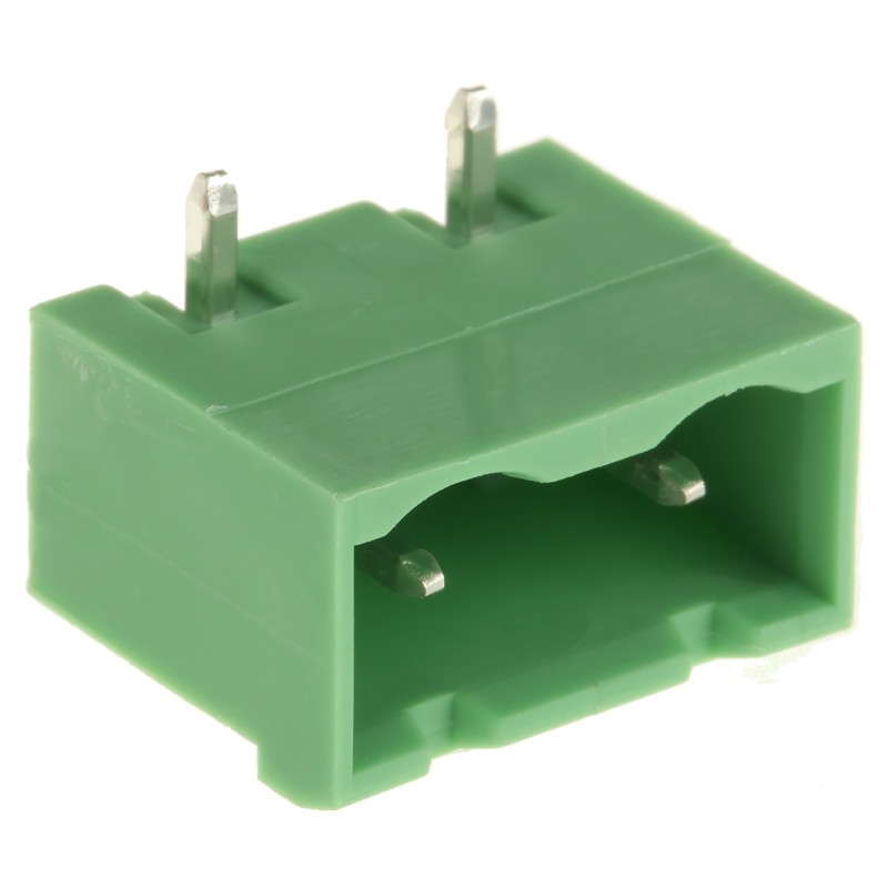 20 pcs - 1766233 Phoenix Contact 7.62mm Pitch 2 Way Right Angle Pluggable Terminal Block, Header, Through Hole, Solder Terminati
