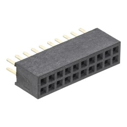 10 pcs - M50-3001045 HARWIN Straight Through Hole Mount PCB Socket, 20-Contact, 2-Row, 1.27mm Pitch, Solder Termination