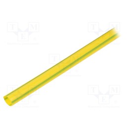 20 m : WRJCC6400320010030K1 - Heat shrink sleeve, glueless, 2: 1, 6.4mm, L: 1m, yellow-green