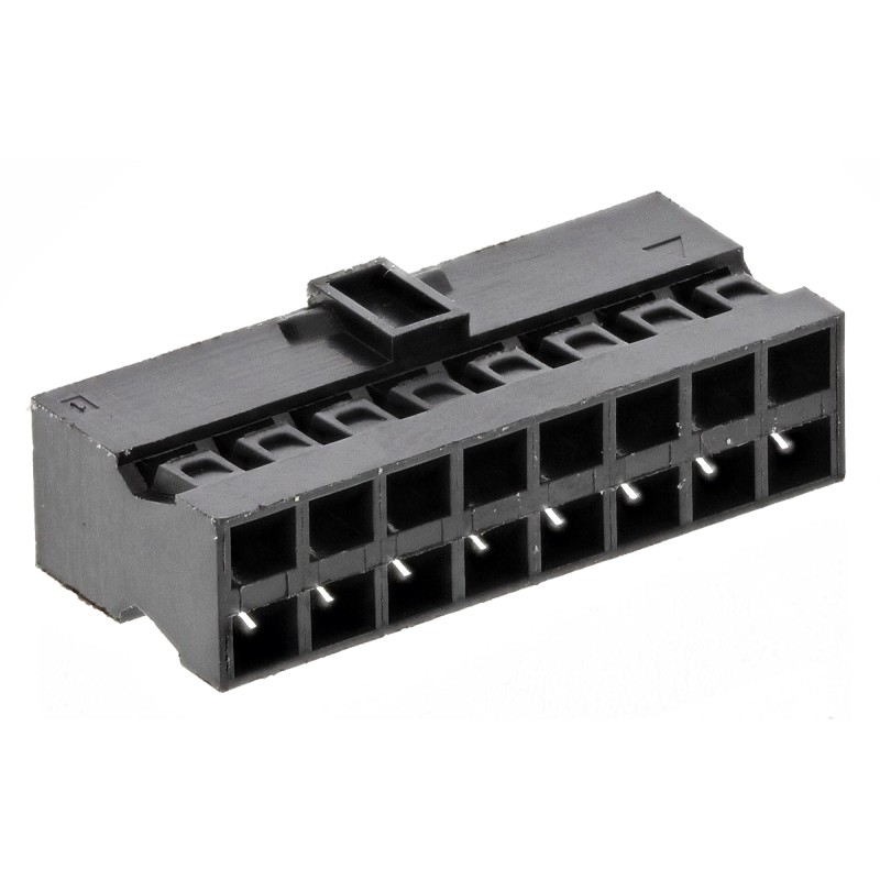 20 pcs - 90311-016LF Amphenol Communications Solutions, Minitek Pwr Connector Housing, 2mm Pitch, 16 Way, 2 Row