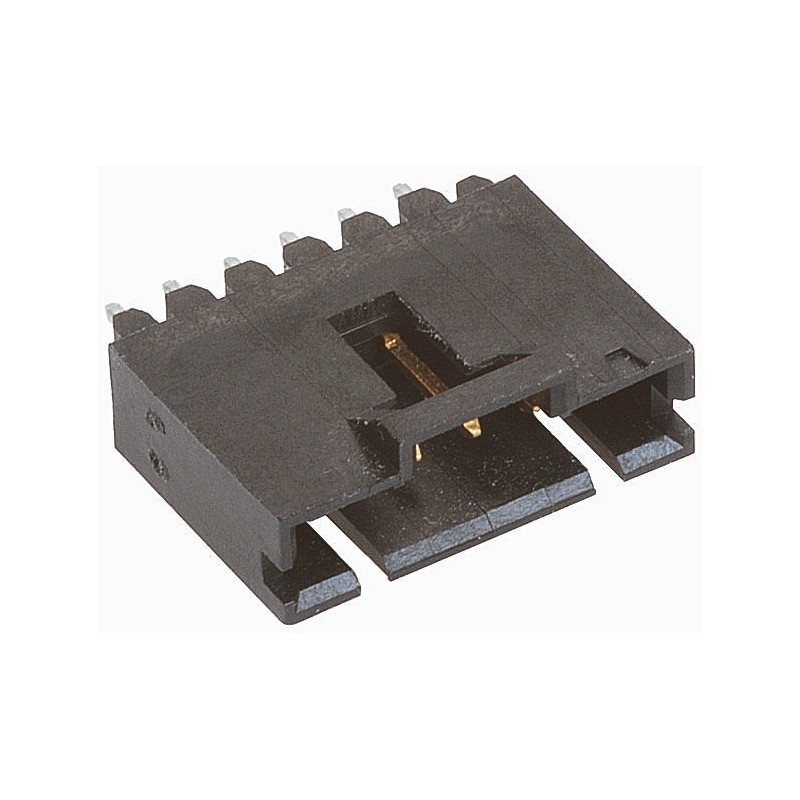 10 pcs - 5-104362-5 TE Connectivity AMPMODU MTE Series Straight Through Hole PCB Header, 6 Contact(s), 2.54mm Pitch, 1 Row(s), S