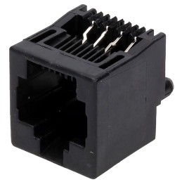 10 pcs - 5556416-1 TE Connectivity 5556416 Series Female RJ45 Socket, Through Hole, Cat3