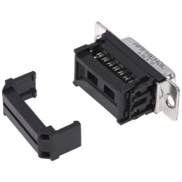 10 pcs - L17DAFRA15P Amphenol DFR 15 Way Right Angle Cable Mount D-sub Connector Plug, 2.74mm Pitch