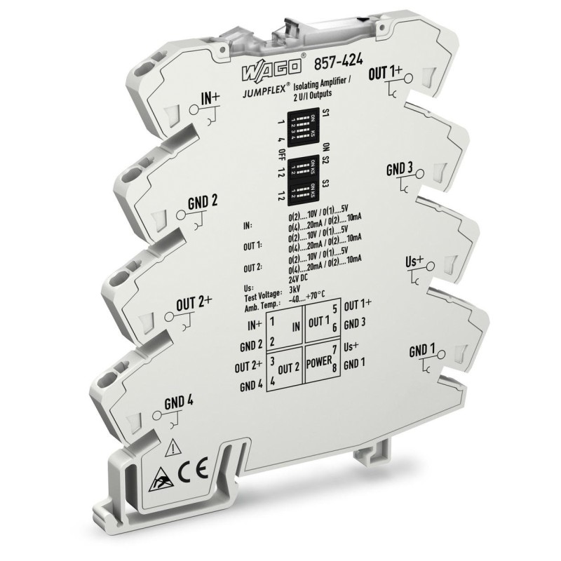 1 pcs - Wago Signal Conditioner, Current, Voltage Input, Current, Voltage Output, 24V dc Supply