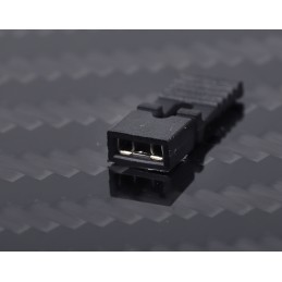 50 pcs - RS PRO Shorting Link Female Straight Black Closed Top, Handle Pull 2 Way 1 Row 2.54mm Pitch