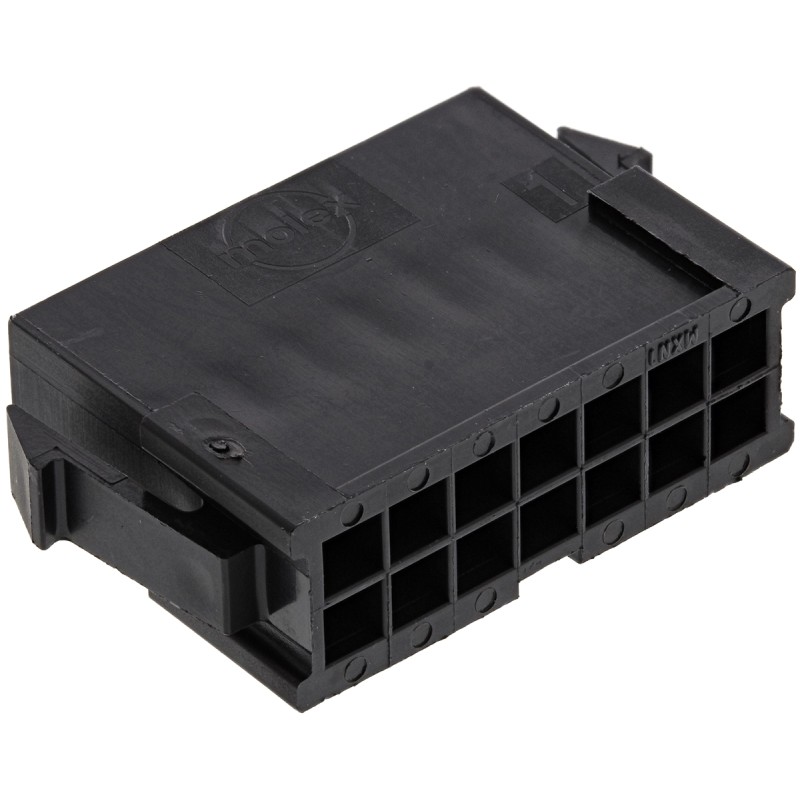 20 pcs - 43020-1400 Molex, Micro-Fit 3.0 Male Connector Housing, 3mm Pitch, 14 Way, 2 Row