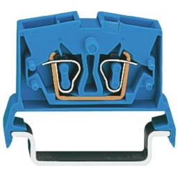 20 pcs - 264-714 Wago 264 Series Blue Feed Through Terminal Block, 2.5mm², Single-Level, Cage Clamp Termination, ATEX, IECEx