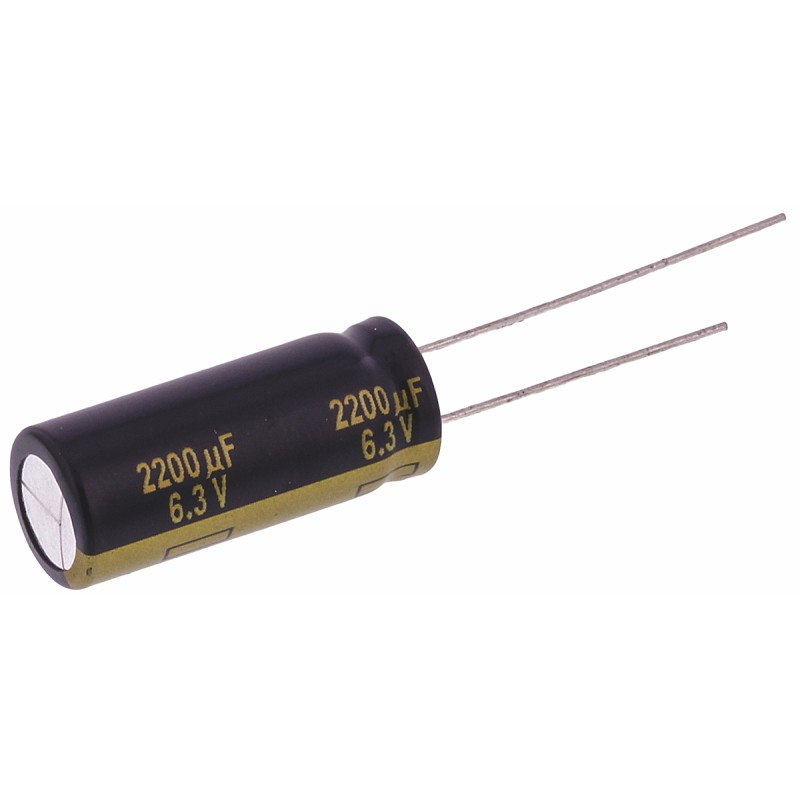20 pcs - EEUFK0J222L Panasonic 2200μF Aluminium Electrolytic Capacitor 6.3V dc, Radial, Through Hole - EEUFK0J222L