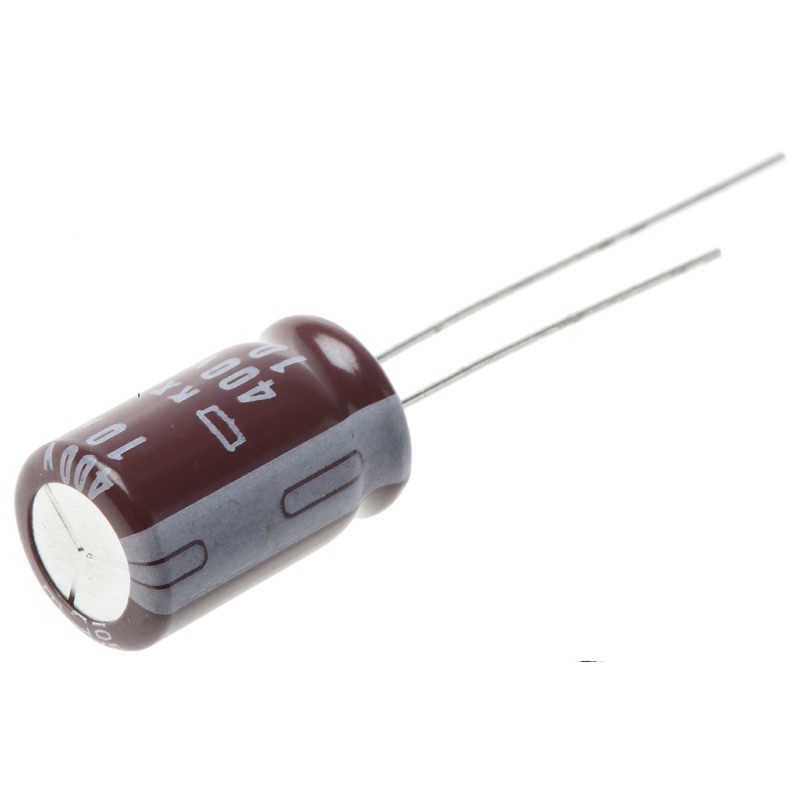 20 pcs - EKXJ401ELL100MJ16S CHEMI-CON 10μF Aluminium Electrolytic Capacitor 400V dc, Radial, Through Hole - EKXJ401ELL100MJ16S