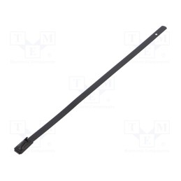 50 pcs : BC44-150 - Cable tie, L: 150mm, W: 4.6mm, stainless steel AISI 304, 445N