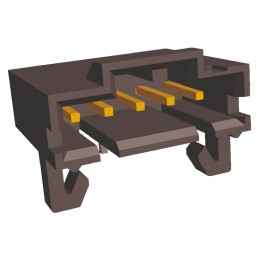 10 pcs - 5-103673-4 TE Connectivity AMPMODU MTE Series Right Angle Through Hole PCB Header, 5 Contact(s), 2.54mm Pitch, 1 Row(s)