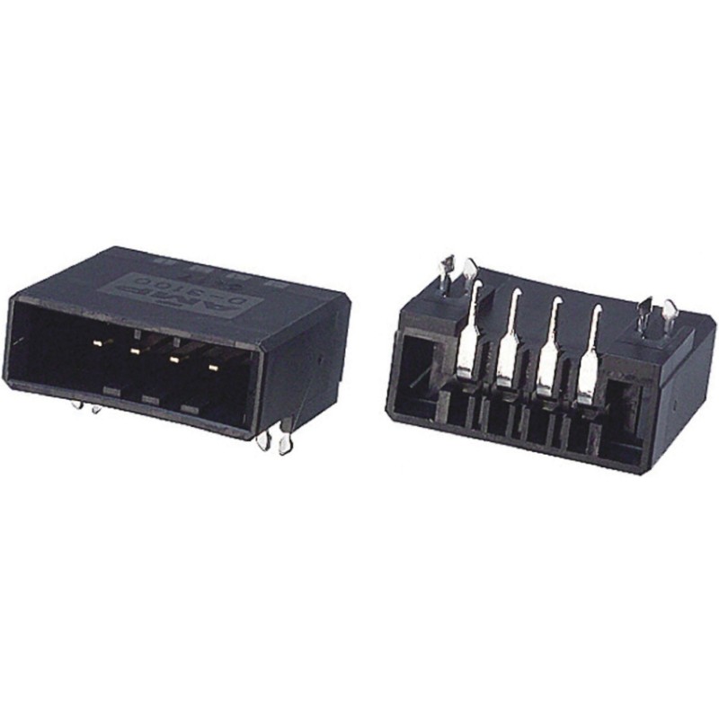 10 pcs - 2-178294-2 TE Connectivity Dynamic 3000 Series Right Angle Through Hole PCB Header, 4 Contact(s), 3.81mm Pitch, 1 Row(s