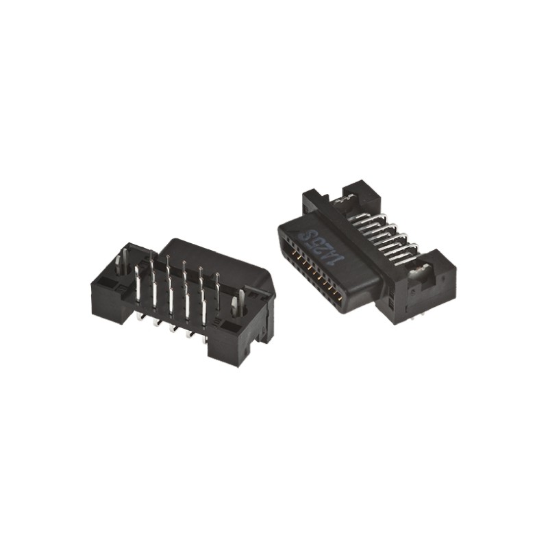 10 pcs - FX2-40S-1.27DSL(71) Hirose FX2 Series Right Angle Through Hole Mount PCB Socket, 40-Contact, 2-Row, 1.27mm Pitch, Solde