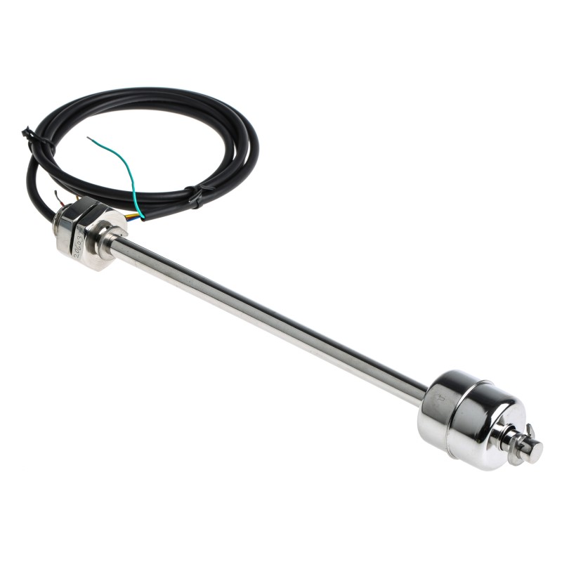1 pcs - RS PRO Internal Stainless Steel Float Switch, Float, 1m Cable, NO/NC, 250V ac Max, 120V dc Max